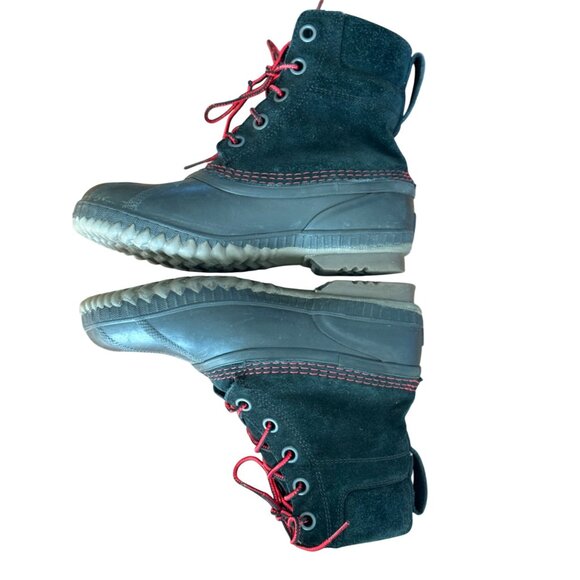 Sorel Womens Snow Boots size 5 Cheyanne Winter Duck Lace Black Suede - Picture 6 of 9